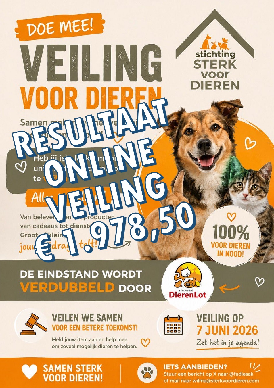 Resultaat online veiling